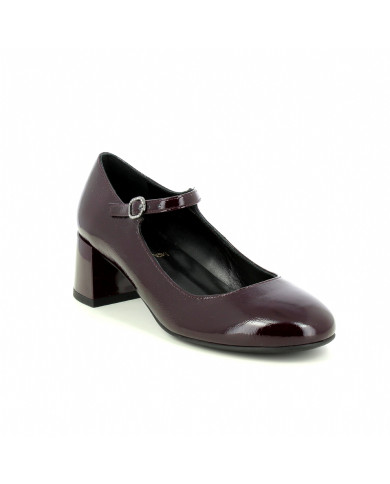 DECOLLETE' NEROGIARDINI DONNA MARY JANE NAPLAK BORDO' 67423  TPU OREO NERO TACCO 5CM I514360D/613