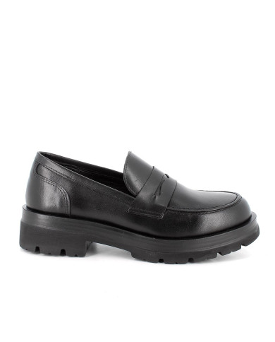 MOCASSINI CON TACCO IGI&CO DONNA IN PELLE NERO 4679400