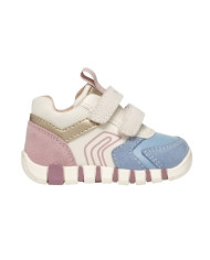 SNEAKERS PRIMI PASSI GEOX BAMBINA IB IUPIDOO G. C - GBK+SCAM. AVIO/ROSE 19/26 B3558C 05422 C5402
