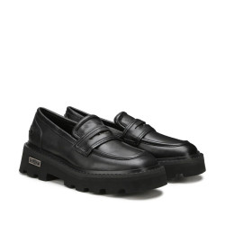 MOCASSINI CULT DONNA OXFORD SKIN 3980 LOW W LEATHER BLACK CLW398000