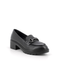 MOCASSINI IGI&CO DONNA IN PELLE NERO CON TACCO 4,5CM 6651300