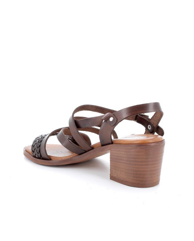 SANDALI CON TACCO IGI&CO DONNA PELLE SINTETICA MARRONE SCURO TACCO 5,7 5689300