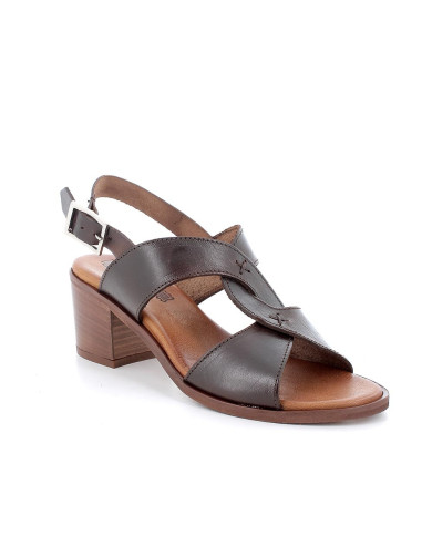 SANDALI CON TACCO IGI&CO DONNA PELLE SINTETICA MARRONE SCURO TACCO 5,7CM 5689200