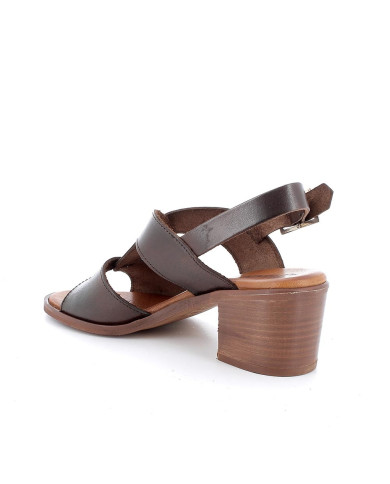 SANDALI CON TACCO IGI&CO DONNA PELLE SINTETICA MARRONE SCURO TACCO 5,7CM 5689200