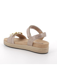 SANDALI IGI&CO DONNA IN PELLE CARAMEL LAMINATO 5672422