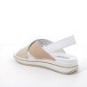 SANDALO CON ZEPPA IGI&CO DONNA NABUK CAPRA BEIGE PLATINO 5677522