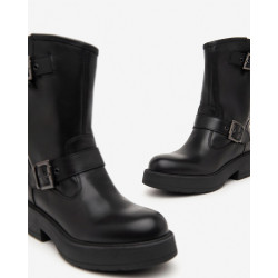 STIVALETTO NEROGIARDINI DONNA IN PELLE GUANTO NERO TR PULA I411980D/100