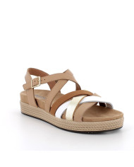 SANDALI IGI&CO DONNA NAPPA SOFT  BISCOTTO/CUOIO 7669900
