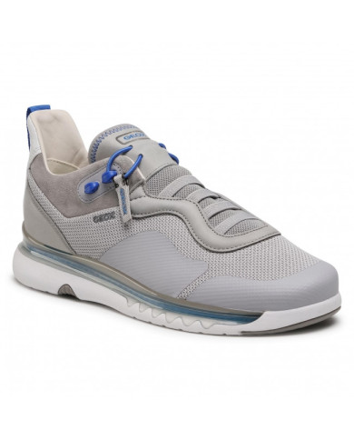 SNEAKERS GEOX UOMO LEVITA KNITTED TEXT NAP GREY  U029XA 06K85 C1006