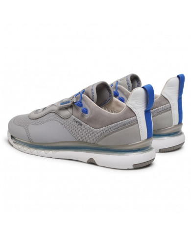 SNEAKERS GEOX UOMO LEVITA KNITTED TEXT NAP GREY  U029XA 06K85 C1006