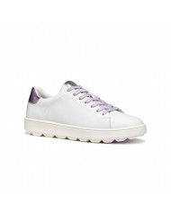 SNEAKERS GEOX DONNA   D SPHERICA ECUB-1 A - VI.RI+SI WHITE/LILAC  D45WEA 09BNF C0761