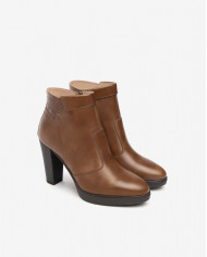 TRONCHETTI NEROGIARDINI DONNA MANOLETE CUOIO PU.ALTILIA  TACCO 9,5 CMI411210D/400