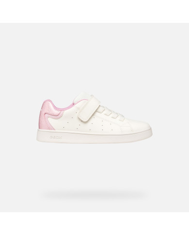 SNEAKERS   SNEAKERS GEOX BAMBINA JUNIOR  J ECLYPER A - GEOBUCK+GBK BRIL WHITE/PINK  J36LRA 054BJ C0406