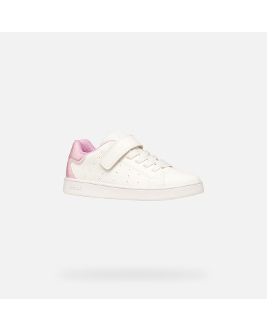 SNEAKERS   SNEAKERS GEOX BAMBINA JUNIOR  J ECLYPER A - GEOBUCK+GBK BRIL WHITE/PINK  J36LRA 054BJ C0406