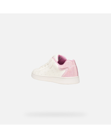 SNEAKERS   SNEAKERS GEOX BAMBINA JUNIOR  J ECLYPER A - GEOBUCK+GBK BRIL WHITE/PINK  J36LRA 054BJ C0406