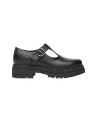 MOCASSINO NEROGIARDINI DONNA GUANTO NERO TR FOLGARIA TACCO MARY JANE TACCO 4CM I514013D/100
