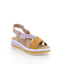 SANDALO CON ZEPPA IGI&CO DONNA PELLE SINTETICA ORCHIEDEA/BEIGE 5685322