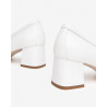 MOCASSINI NEROGIARDINI DONNA PELLE BIANCO TACCO 5,5CM E409471D/707