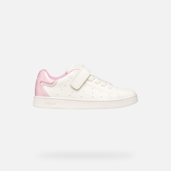 SNEAKERS   SNEAKERS GEOX BAMBINA JUNIOR  J ECLYPER A - GEOBUCK+GBK BRIL WHITE/PINK  J36LRA 054BJ C0406