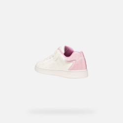 SNEAKERS   SNEAKERS GEOX BAMBINA JUNIOR  J ECLYPER A - GEOBUCK+GBK BRIL WHITE/PINK  J36LRA 054BJ C0406