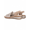 SANDALO ARA SHOES DONNA  NOVELKID,KALBVELOURSAND/SILBER,SANDHAWAII 2.0 12-29005-14