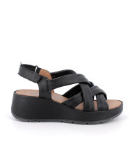 SANDALO CON ZEPPA IGI&CO DONNA SI.NAPPA BOTTAL NERO 7666700