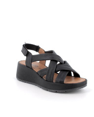 SANDALO CON ZEPPA IGI&CO DONNA SI.NAPPA BOTTAL NERO 7666700