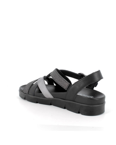 SANDALO iGI&CO DONNA  NAP.SO/NAB.MAMB NERO/ACCIAIO 7668800