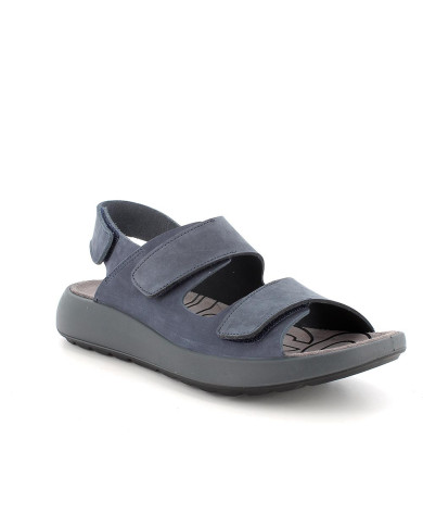 SANDALO IGI&CO UOMO PELLE TRIVELCRO BLU 5646211