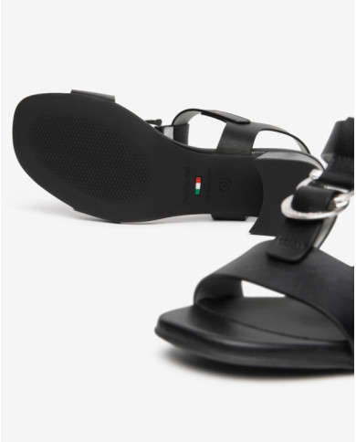 SANDALO CON TACCO NEROGIARDINI DONNA TAMIGI NERO TPU LOZZA FEN NERO TACCO 5,5CM E615870D/100