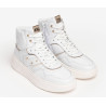 SNEAKERS NEROGIARDINI DONNA VELVET BIANCO T.BRILL PLATINO E306560D/707