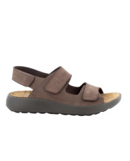 SANDALO IGI&CO UOMO PELLE TRIVELCRO MARRONE SCURO 5646222