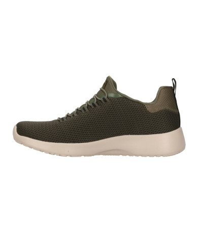 SNEAKERS SKECHERS UOMO LACCIO ELASTICIZZATO DYNAMIGHT VERDE OLIVA 58360 OLV