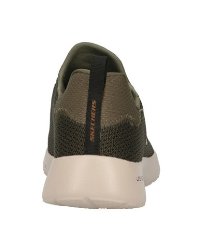 SNEAKERS SKECHERS UOMO LACCIO ELASTICIZZATO DYNAMIGHT VERDE OLIVA 58360 OLV