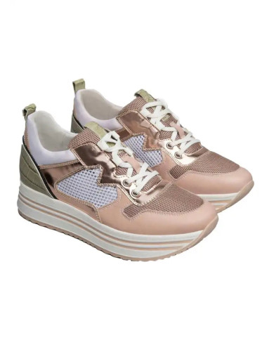SNEAKERS NEROGIARDINI DONNA VELVET CARNE PHARD SPECCHIO OPACO E010567D*631