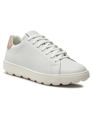 SNEAKERS GEOX DONNA SPHERICA ECUB-1 WHITE/LT GOLD D45WEA 09B04 C0005