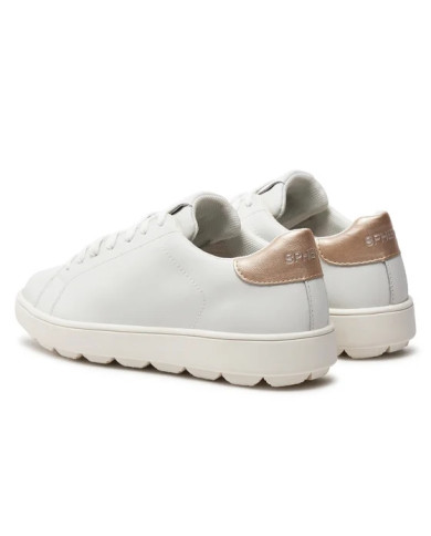 SNEAKERS GEOX DONNA SPHERICA ECUB-1 WHITE/LT GOLD D45WEA 09B04 C0005