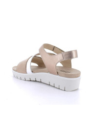 SANDALO CON ZEPPA  ENVAL SOFT DONNA NABUK SO/FIO.BO BEIGE SCURO 7790322