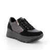 SNEAKERS CON ZEPPA IGI&CO DONNA SCAM.SU/FIO.BOT NERO/ANTRACITE 8677500