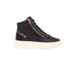 SNEAKERS ALTA NEROGIARDINI DONNA GUANTO NERO T.GLITTER  GONZAGA  I411601D/100