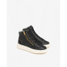 SNEAKERS ALTA NEROGIARDINI DONNA GUANTO NERO T.GLITTER  GONZAGA  I411601D/100