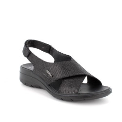 SANDALO CON ZEPPA  ENVAL SOFT DONNA SCAMOSC.FEDE NERO 7776900