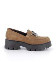 MOCASSINI IGI&CO DONNA SCAMOSCIATO COGNAC CON TACCO 5CM 6665822