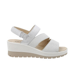 SANDALO CON ZEPPA IGI&CO DONNA BIANCO IRIDESCENTE 5667411