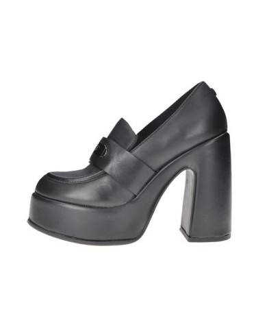 MOCASSINO CULT DONNA BJORK 4368 LOW W LEATHER BLACK TACCO12CM