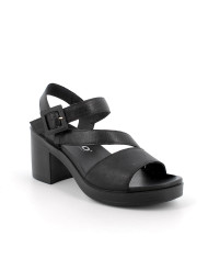 SANDALO CON TACCO IGI&CO DONNA CAPRA TAMPONATA NERO TACCO 6,8CM 7674200
