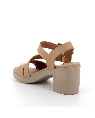 SANDALO CON TACCO IGI&CO DONNA NAPPA SOFT BISCOTTO TACCO 6,8CM 7674211