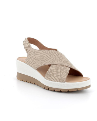 SANDALO CON ZEPPA IGI&CO DONNA  BEIGE IRIDESCENTE 5667333