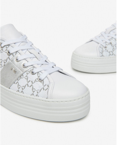 SNEAKERS NEROGIARDINI DONNA BIANCO/GRIGIO E409951D/707