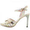 SANDALO CON TACCO NEROGIARDINI DONNA ETOILE MIELE ORO E116501DE/418